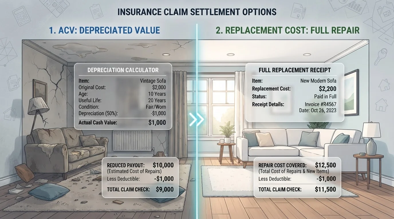 Actual Cash Value vs. Replacement Cost: Why the Difference Matters at Claim Time