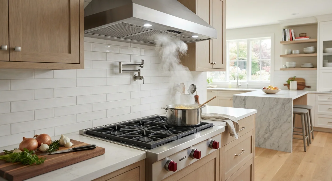 Kitchen Ventilation Explained: Range Hoods, Downdrafts, and Recirculating Fans