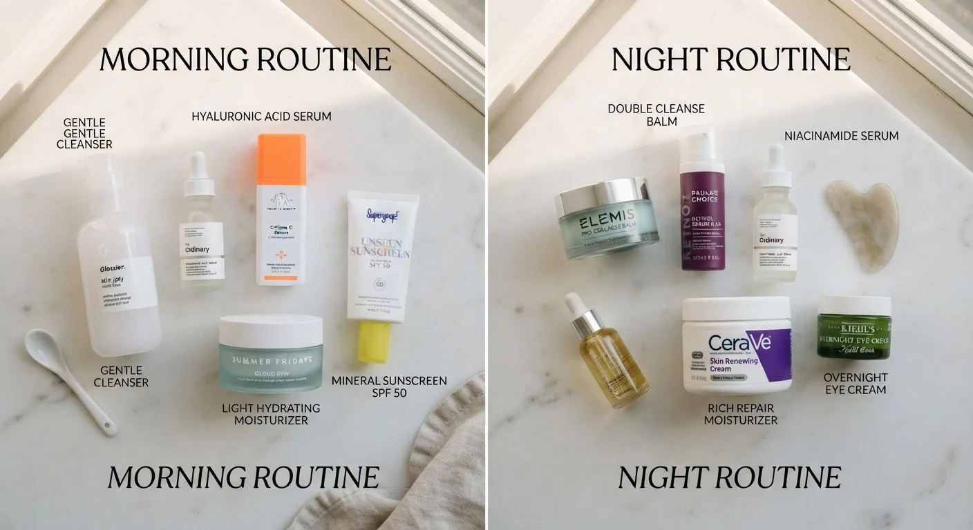 Morning Routine vs. Evening Routine: Why Skincare Timing Matters