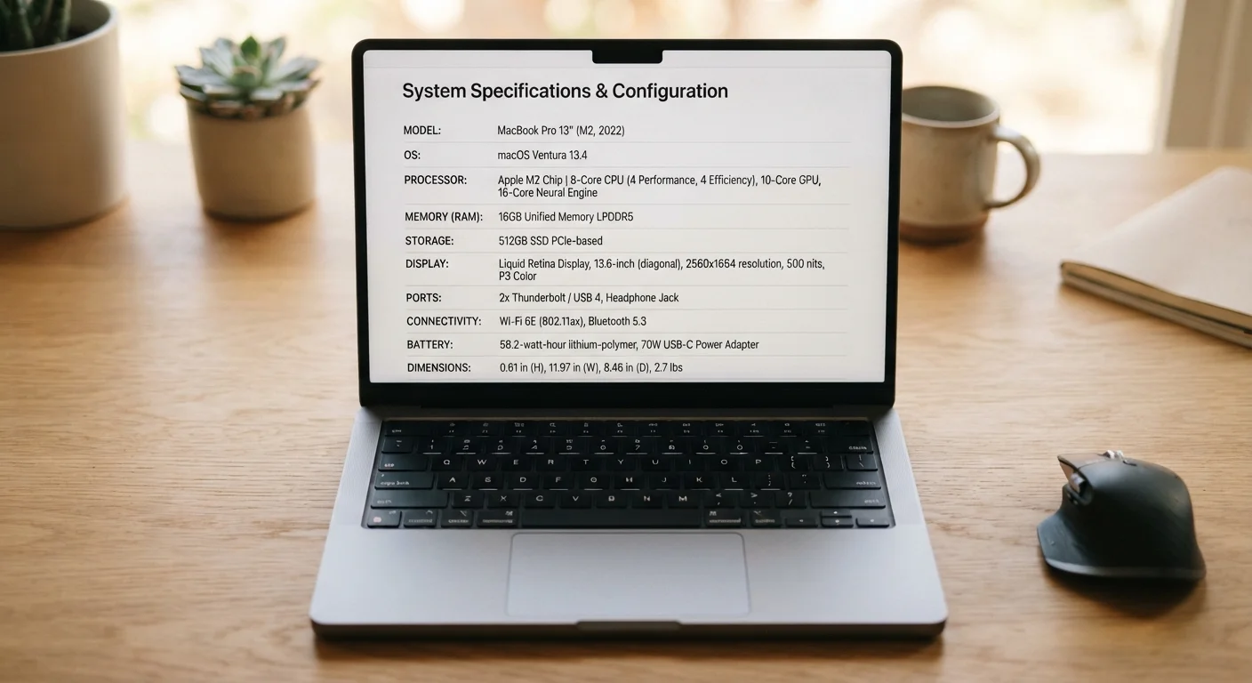 What the Numbers on a Laptop Spec Sheet Actually Mean